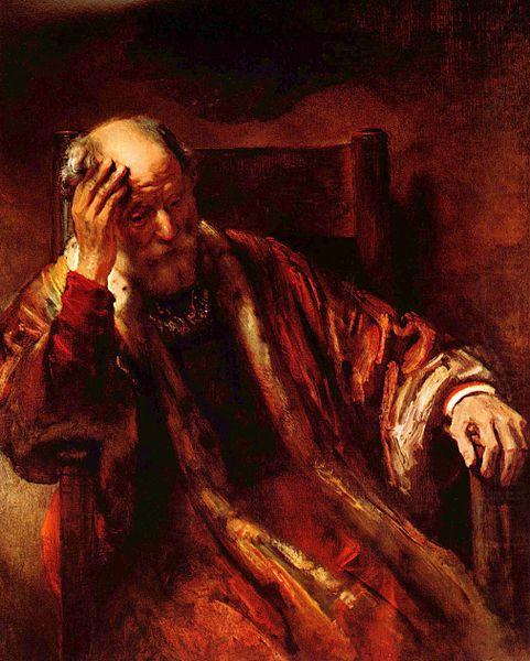 Rembrandt Peale Alter Mann im Lehnstuhl china oil painting image